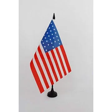 Drapeau de table Etats-Unis 1865-1867 36 étoiles 21x14cm - PETIT Drapeaux DE BUREAU américain ancien 14 x 21 cm