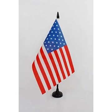 Drapeau de table Etats-Unis 1890-1891 43 étoiles 21x14cm - PETIT Drapeaux DE BUREAU américain ancien 14 x 21 cm