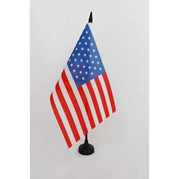 Drapeau de table Etats-Unis 1896-1908 45 étoiles 21x14cm - PETIT Drapeaux DE BUREAU américain ancien 14 x 21 cm