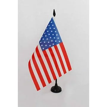 Drapeau de table Etats-Unis 1908-1912 46 étoiles 21x14cm - PETIT Drapeaux DE BUREAU américain ancien 14 x 21 cm