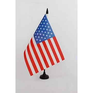 Drapeau de table Etats-Unis 1959-1960 49 étoiles 21x14cm - PETIT Drapeaux DE BUREAU américain ancien 14 x 21 cm
