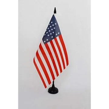 Drapeau de table Etats-Unis Bataille de Fort Sumter 1861 21x14cm - PETIT Drapeaux DE BUREAU de la Guerre de Sécession 14 x 21 cm