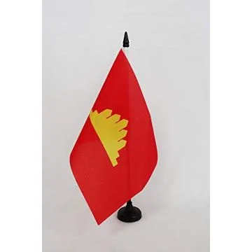 Drapeau de table République populaire du Kampuchéa 21x14cm - PETIT Drapeaux DE BUREAU du Cambodge 14 x 21 cm