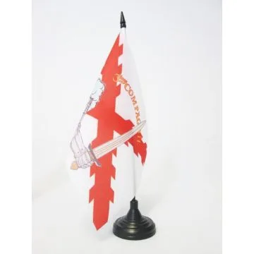 DRAPEAU DE TABLE LÍ?GION WALLONIE 21x14cm - PETIT DRAPEAUX DE BUREAU DE LÍ?ON DEGRELLE 14 x 21 cm