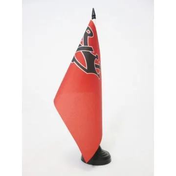 DRAPEAU DE TABLE REXISME 1930-1945 21x14cm - PETIT DRAPEAUX DE BUREAU DE REX DE LÍ?ON DEGRELLE 14 x 21 cm