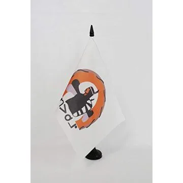 Drapeau de table Oujé-Bougoumou du Québec 21x14cm - PETIT Drapeaux DE BUREAU amérindien 14 x 21 cm