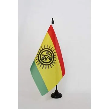Drapeau de table Taínos des grandes Antilles 21x14cm - PETIT Drapeaux DE BUREAU amérindien Tainos 14 x 21 cm