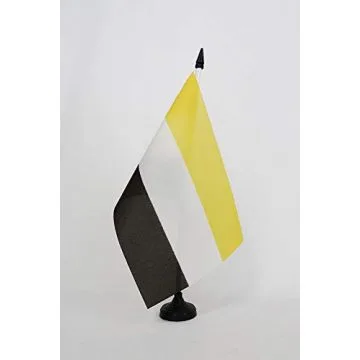 Drapeau de table Garifunas des Caraïbes 21x14cm - PETIT Drapeaux DE BUREAU Garifuna 14 x 21 cm