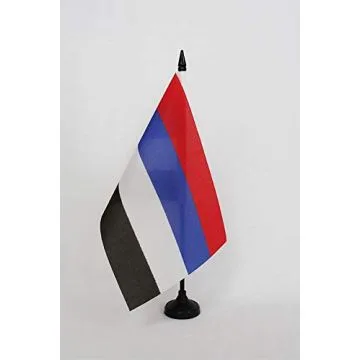 Drapeau de table Amérindiens de Colombie 21x14cm - PETIT Drapeaux DE BUREAU des indiens colombiens 14 x 21 cm