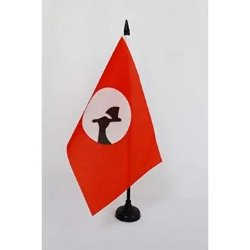 Drapeau de table Sindhis du Pakistan 21x14cm - PETIT Drapeaux DE BUREAU Sindhi 14 x 21 cm