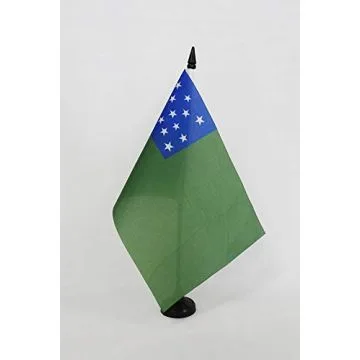 Drapeau de table Seconde République du Vermont 21x14cm - PETIT Drapeaux DE BUREAU de la Second Vermont Republic 14 x 21 cm