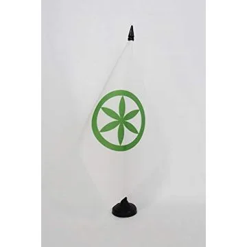 Drapeau de table Padanie indépendantiste 21x14cm - PETIT Drapeaux DE BUREAU de l\'Italie du Nord 14 x 21 cm