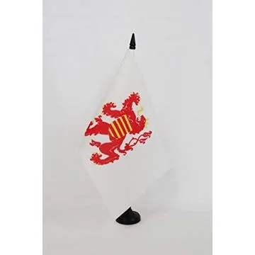 Drapeau de table Province de Limbourg 21x14cm - PETIT Drapeaux DE BUREAU Limburg aux Pays-Bas 14 x 21 cm