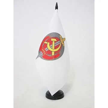 DRAPEAU DE TABLE NKVD DE L\'URSS 21x14cm - PETIT DRAPEAUX DE BUREAU COMMUNISTE 14 x 21 cm