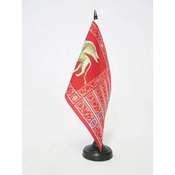 DRAPEAU DE TABLE VENISE 21x14cm - PETIT DRAPEAUX DE BUREAU DE VENEZIA 14 x 21 cm