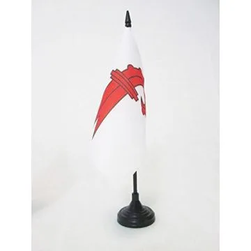 DRAPEAU DE TABLE CANTON DE BÍ?LE-CAMPAGNE 15x15cm - PETIT DRAPEAUX DE BUREAU BASEL-LANDSCHAFT - BL SUISSE 15 x 15 cm