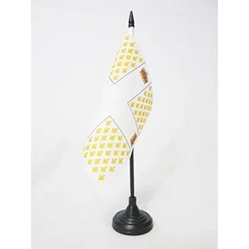 DRAPEAU DE TABLE COLONEL DU RÍ?GIMENT DES GARDES FRANÍ?AISES 1691-1789 15x15cm - PETIT DRAPEAUX DE BUREAU INFANTERIE DU ROYAUME DE FRANCE - BRISSAC 15 x 15 cm