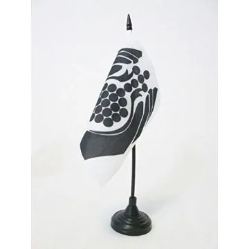 DRAPEAU DE TABLE ORDRE DES HOSPITALIERS DE SAINT-JEAN-DE-DIEU 15x15cm - PETIT DRAPEAUX DE BUREAU FRÍ?RES DE LA CHARITÍ? 15 x 15 cm