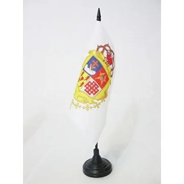 DRAPEAU DE TABLE ORDRE DES FRÍ?RES MINEURS FRANCISCAINS 15x15cm - PETIT DRAPEAUX DE BUREAU DE L\'OFM 15 x 15 cm