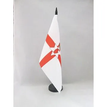 DRAPEAU DE TABLE IRLANDE DU NORD 21x14cm - PETIT DRAPEAUX DE BUREAU NORD IRLANDAIS 14 x 21 cm