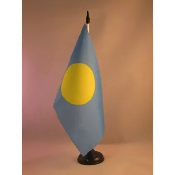 DRAPEAU DE TABLE PALAOS 21x14cm - PETIT DRAPEAUX DE BUREAU PALUAN 14 x 21 cm