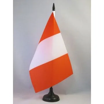 DRAPEAU DE TABLE PÍ?ROU 21x14cm - PETIT DRAPEAUX DE BUREAU PÍ?RUVIEN 14 x 21 cm