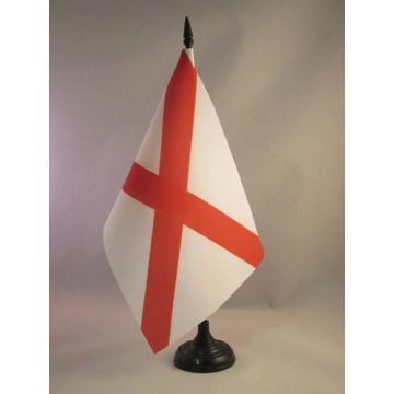 DRAPEAU DE TABLE ALABAMA 21x14cm - PETIT DRAPEAUX DE BUREAU ETAT AMÉRICAIN - USA - ETATS-UNIS 14 x 21 cm