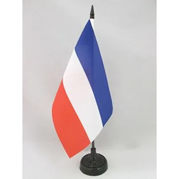 DRAPEAU DE TABLE RÉPUBLIQUE FÉDÉRALE DE YOUGOSLAVIE 21x14cm - PETIT DRAPEAUX DE BUREAU YOUGOSLAVE 14 x 21 cm