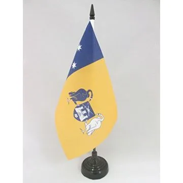 DRAPEAU DE TABLE CAPITALE AUSTRALIENNE 21x14cm - PETIT DRAPEAUX DE BUREAU AUSTRALIEN - AUSTRALIE 14 x 21 cm
