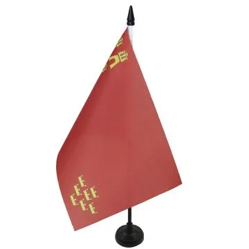 DRAPEAU DE TABLE MURCIE 21x14cm - PETIT DRAPEAUX DE BUREAU DE MURCIA - ESPAGNE 14 x 21 cm