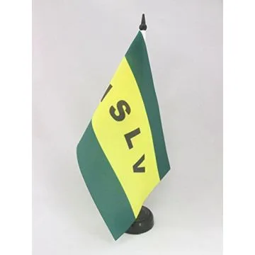DRAPEAU DE TABLE ARCHIPEL DES ÎLES-SOUS-LE-VENT 21x14cm - PETIT DRAPEAUX DE BUREAU POLYNÉSIEN - FRANCE 14 x 21 cm