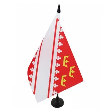 DRAPEAU DE TABLE ALSACE 21x14cm - PETIT DRAPEAUX 14 x 21 cm ALSACIEN - FRANCE - Bureau