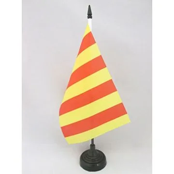 DRAPEAU DE TABLE COMTÉ DE PROVENCE 21x14cm - PETIT DRAPEAUX DE BUREAU PROVENÇAL 14 x 21 cm