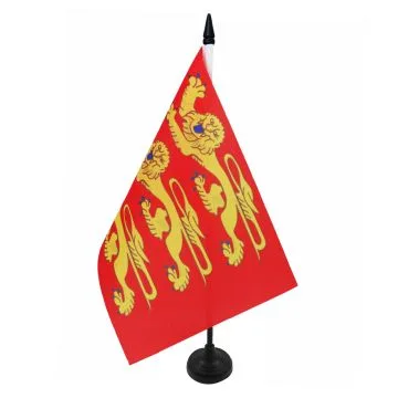DRAPEAU DE TABLE HAUTE-NORMANDIE 21x14cm - PETIT DRAPEAUX 14 x 21 cm HAUT-NORMAND - FRANCE - Bureau