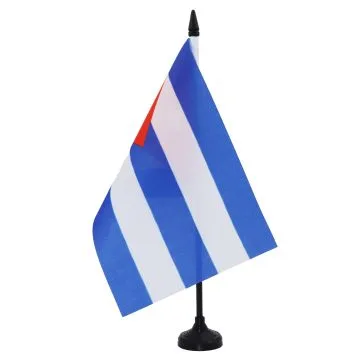 DRAPEAU DE TABLE CUBA 21x14cm - PETIT DRAPEAUX DE BUREAU CUBAIN 14 x 21 cm