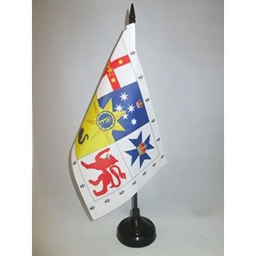 DRAPEAU DE TABLE AUSTRALIE ROYAL 21x14cm - PETIT DRAPEAUX DE BUREAU AUSTRALIEN 14 x 21 cm