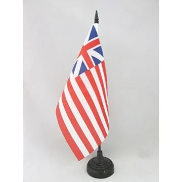 DRAPEAU DE TABLE GRAND UNION 21x14cm - PETIT DRAPEAUX DE BUREAU AMÉRICAIN - USA - ETATS-UNIS 14 x 21 cm