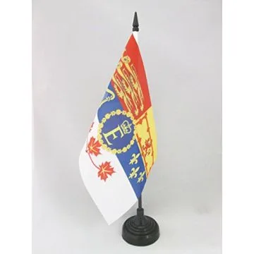 DRAPEAU DE TABLE CANADA ROYAL 21x14cm - PETIT DRAPEAUX DE BUREAU CANADIEN 14 x 21 cm