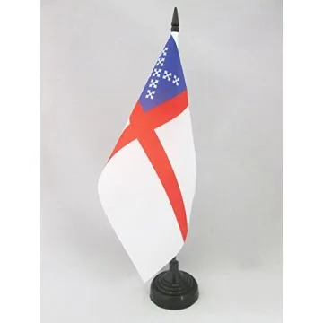 DRAPEAU DE TABLE COLLÈGE ÉPISCOPAL 21x14cm - PETIT DRAPEAUX DE BUREAU CATHOLIQUE 14 x 21 cm