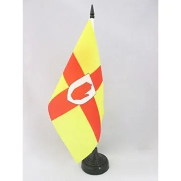 DRAPEAU DE TABLE ULSTER 21x14cm - PETIT DRAPEAUX DE BUREAU IRLANDAIS - IRLANDE 14 x 21 cm