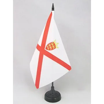 DRAPEAU DE TABLE JERSEY 21x14cm - PETIT DRAPEAUX DE BUREAU ANGLAIS - ROYAUME-UNI 14 x 21 cm