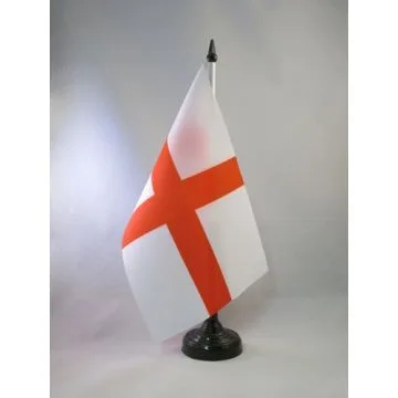 DRAPEAU DE TABLE ANGLETERRE 21x14cm - PETIT DRAPEAUX DE BUREAU ANGLAIS 14 x 21 cm