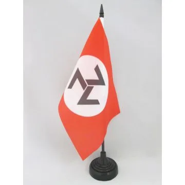 DRAPEAU DE TABLE AWB MOUVEMENT DE RÉSISTANCE AFRIKANER 21x14cm - PETIT DRAPEAUX DE BUREAU AFRIQUE DU SUD 14 x 21 cm