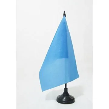 DRAPEAU DE TABLE COMMISSAIRE DE COURSE BLEU 21x14cm - PETIT DRAPEAUX DE BUREAU AVERTISSEMENT Í? LAISSER PASSER 14 x 21 cm