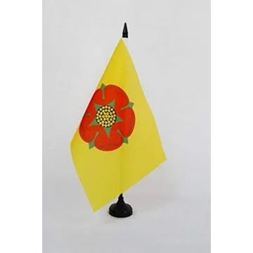 Drapeau de table Comté de Lancashire 21x14cm - PETIT Drapeaux DE BUREAU County of Lancashire - Angleterre 14 x 21 cm