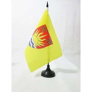 DRAPEAU DE TABLE COMTÍ? DE SUFFOLK 21x14cm - PETIT DRAPEAUX DE BUREAU COUNTY OF SUFFOLK - ANGLETERRE 14 x 21 cm