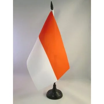 DRAPEAU DE TABLE INDONÉSIE 21x14cm - PETIT DRAPEAUX DE BUREAU INDONÉSIEN 14 x 21 cm