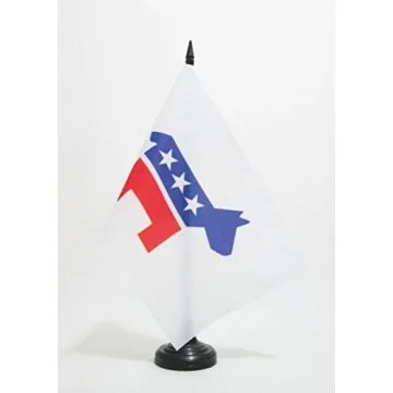 DRAPEAU DE TABLE USA DEMOCRAT PARTY 21x14cm - PETIT DRAPEAUX DE BUREAU DEMOCRAT PARTY AMÍ?RICAIN 14 x 21 cm