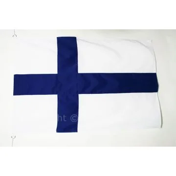 DRAPEAU FINLANDE 150x100cm en Tergal - DRAPEAU FINLANDAIS 100 x 150 cm Spécial Extérieur - DRAPEAUX