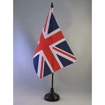 DRAPEAU DE TABLE ROYAUME-UNI 22x15cm - GRAND DRAPEAUX DE BUREAU ANGLAIS - UK - GRANDE BRETAGNE 15 x 22 cm